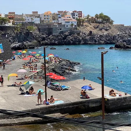 公寓 Apartamento Bajo De 2 Habitaciones Frente A La Playa De Alcala, Tenerife! *